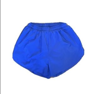 omega sports womens blue athletic shorts